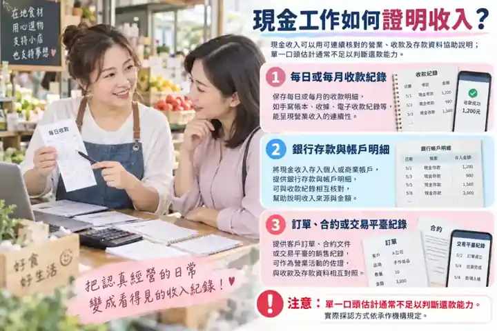 現金工作如何證明收入?主題示意