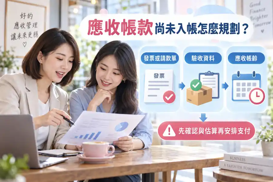應收帳款尚未入帳怎麼規劃?主題示意