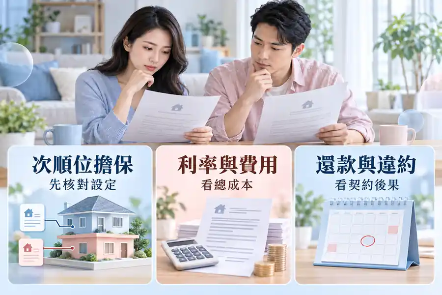 二順位房貸有哪些風險?主題示意